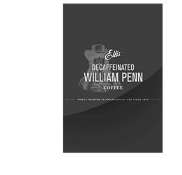 Ellis William Penn Decafeinated Whole Bean 5/2 lb  