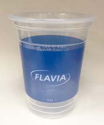 Flavia 12 oz. Plastic Cold Cups Alterra Coffee Colombia Medium Flavia